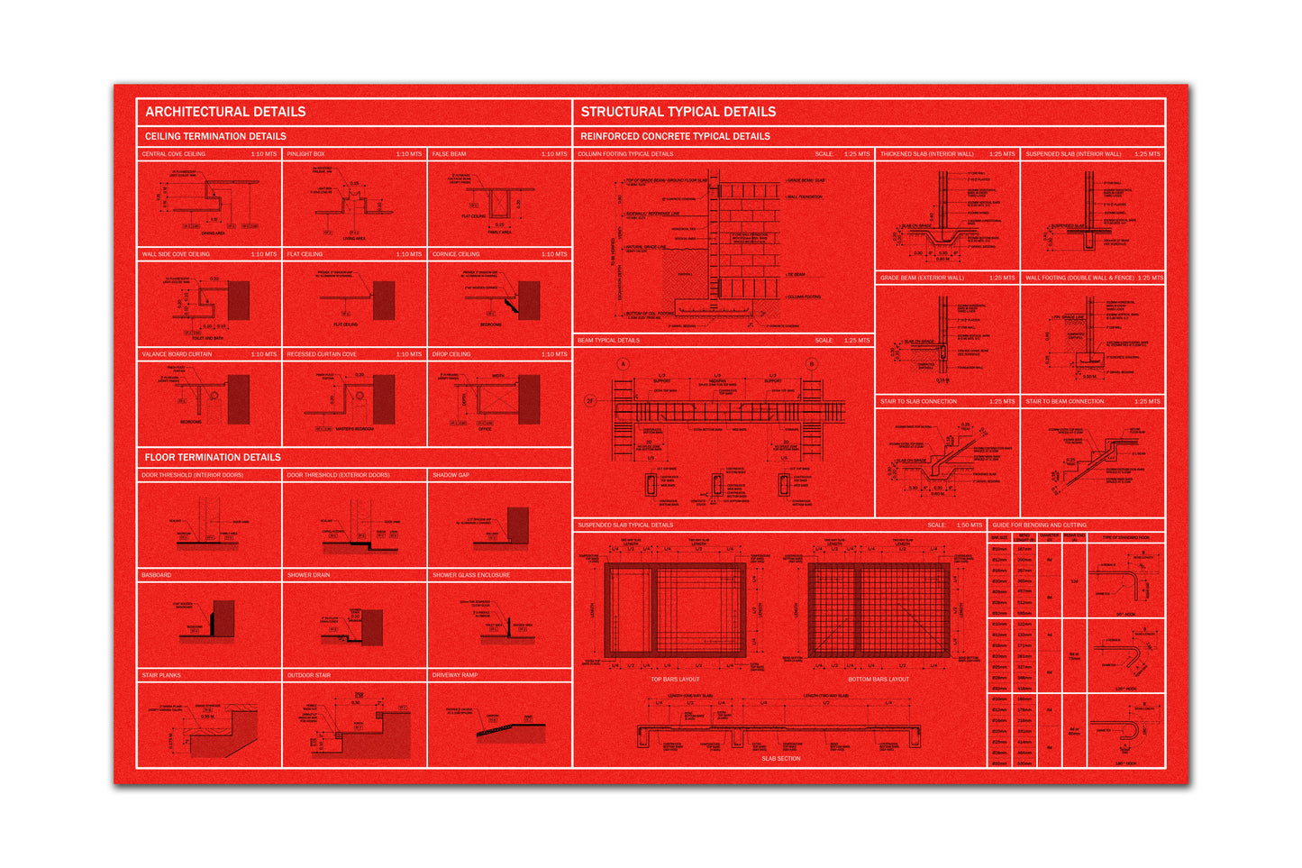 Residential AutoCAD Detailed Drawings Set A