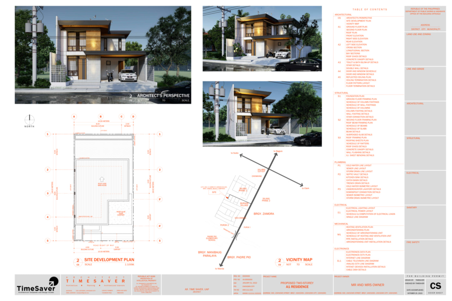 B1 Residence Complete Set of Drawings