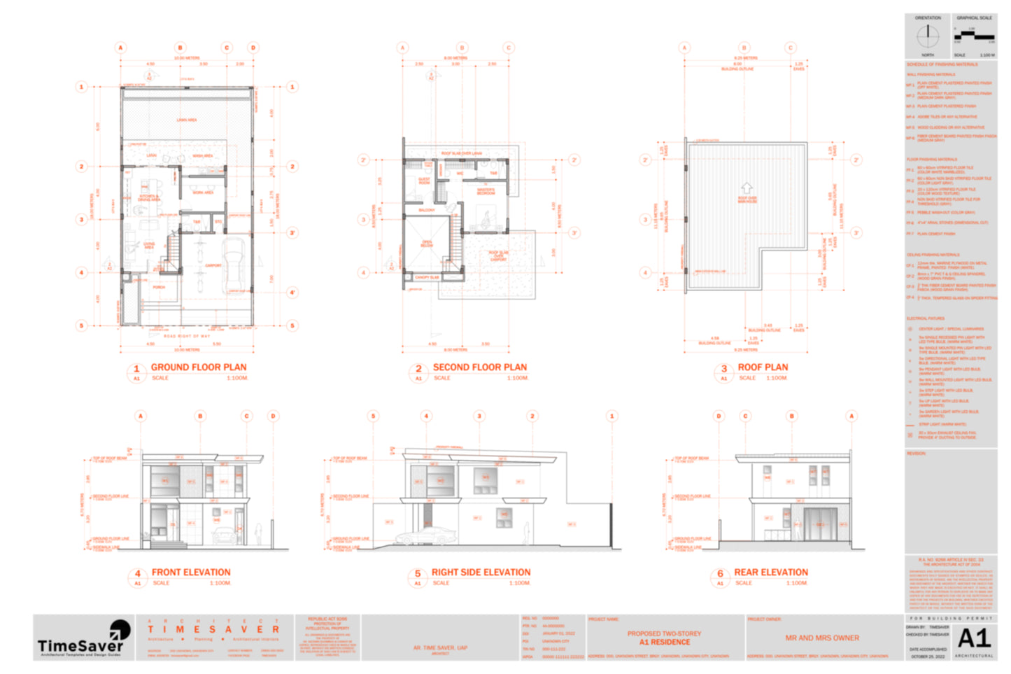 B1 Residence Complete Set of Drawings