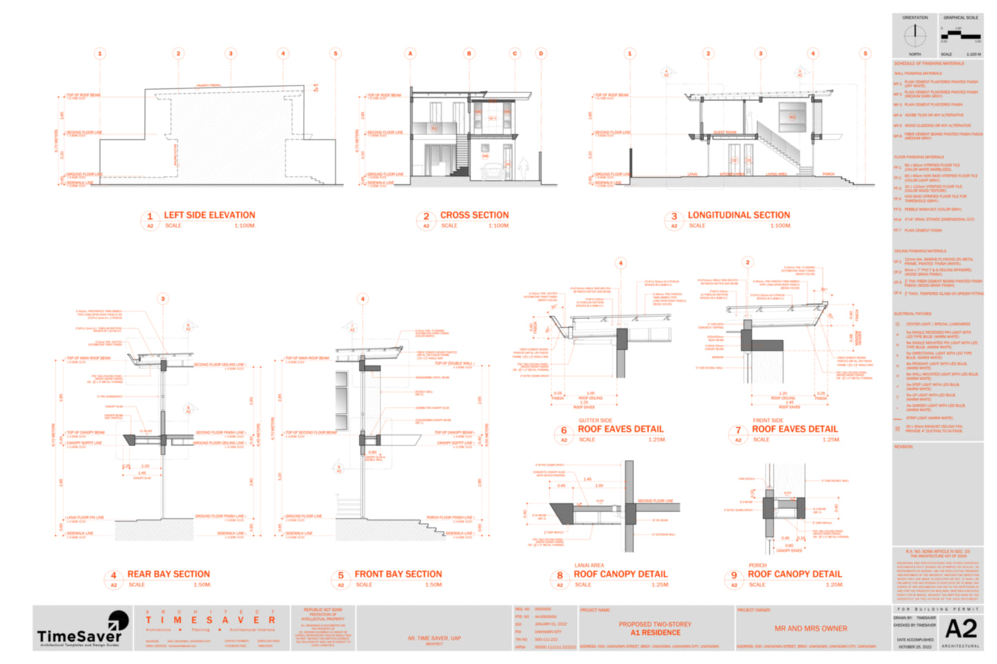 B1 Residence Complete Set of Drawings