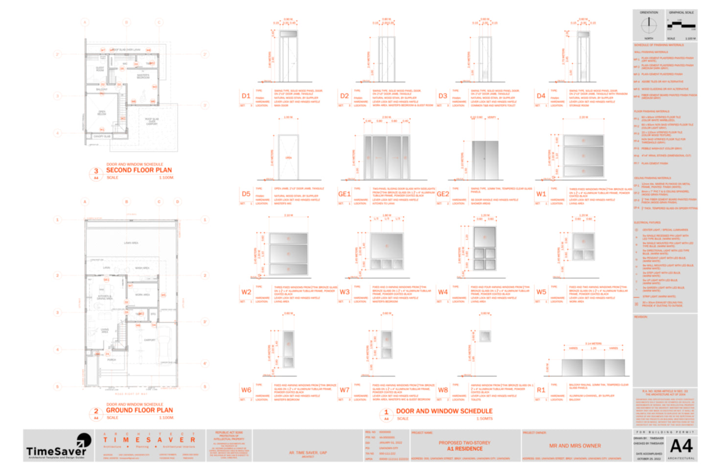 schedule of doors and windows