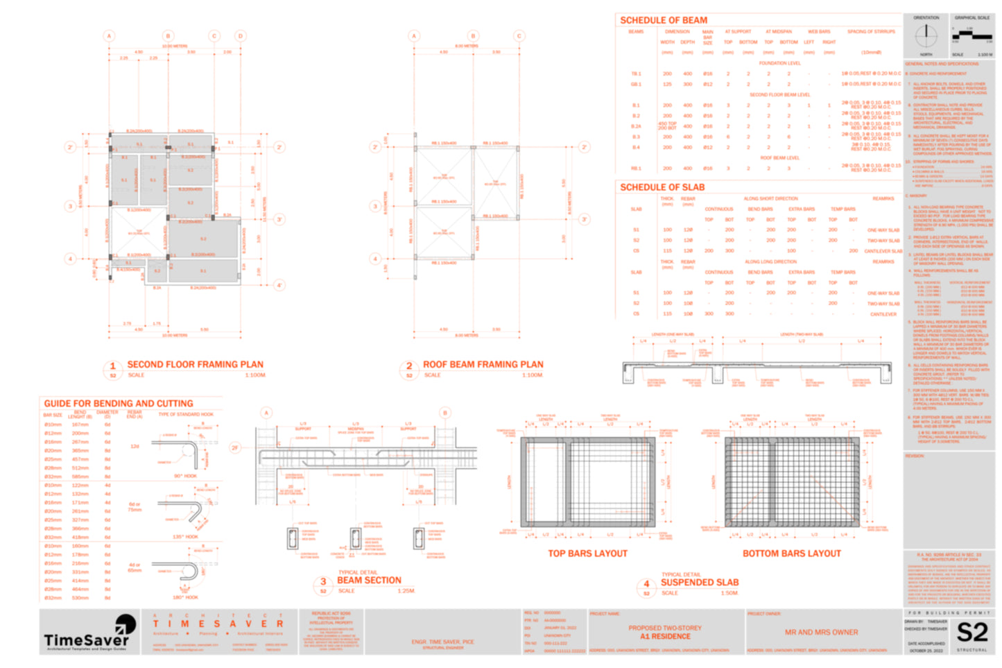 B1 Residence Complete Set of Drawings