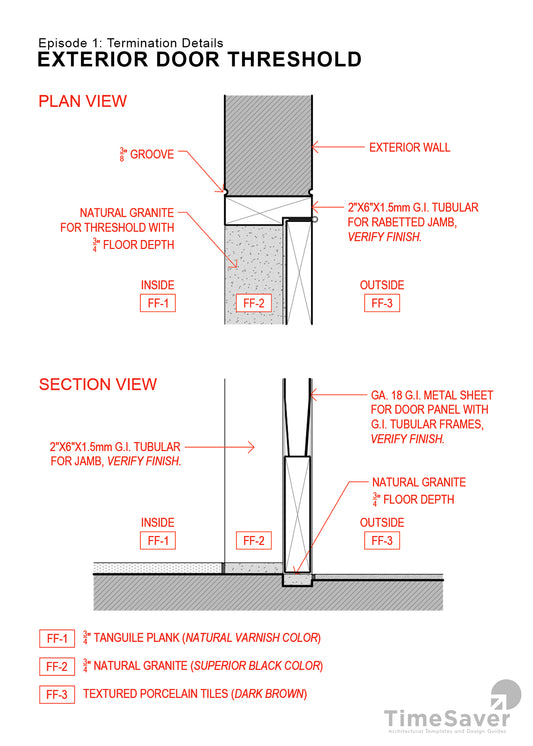 Episode 1: Exterior Door Threshold Details