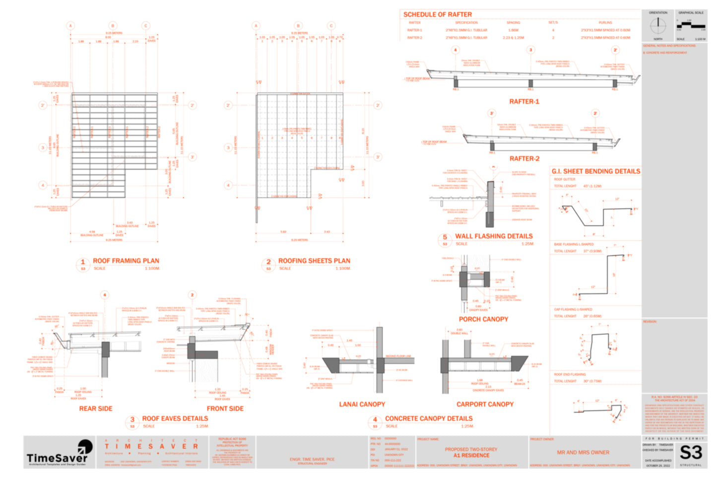 B1 Residence Structural Drawings